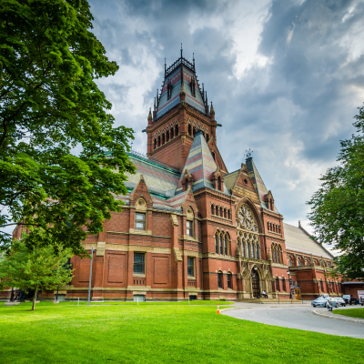 The Harvard Memorial Hall, at Harvard University, in Cambridge, Massachusetts.