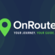 onroute logo on a dark blue background